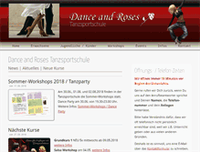 Tablet Screenshot of dance-and-roses.de
